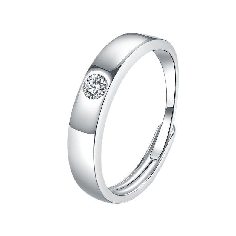 Damen Moderner Ring mit edlem Kristall Shop Nory