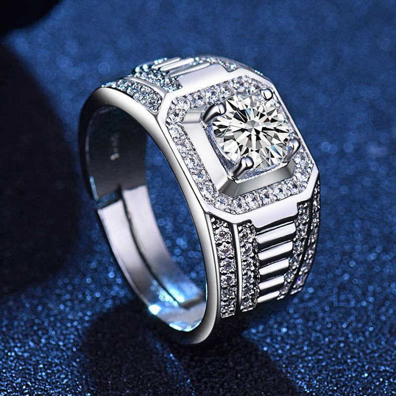 Damenring mit eleganter Zirkonia-Verzierung und markantem Design Shop Nory