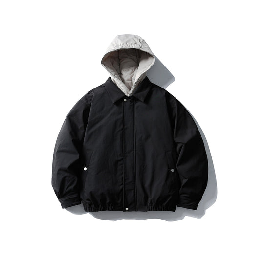 Herren Wattierte Übergangsjacke mit kontrastierender Kapuze und elastischem Saum Shop Nory