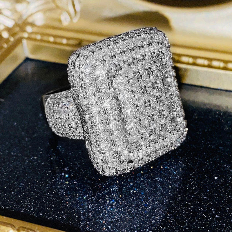Damen Funkelnder Ring mit hochwertigem Zirkonia Shop Nory