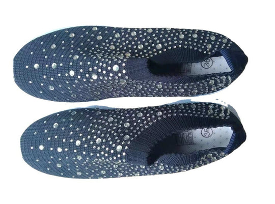 Damen Elastischer Sock-Sneaker mit Strass‑Nieten, atmungsaktivem Strickschaft und dämpfender Komfortsohle Shop Nory