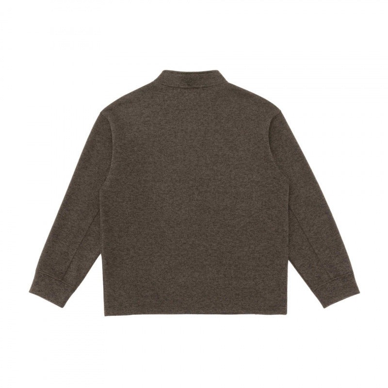 Herren Halbzip-Strickpullover mit Stehkragen, Raglanärmeln und Kontraststeppung Shop Nory