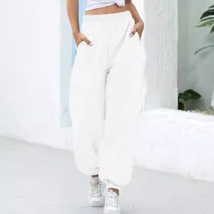 Damen Jogginghose mit elastischem Bund und praktischen Taschen