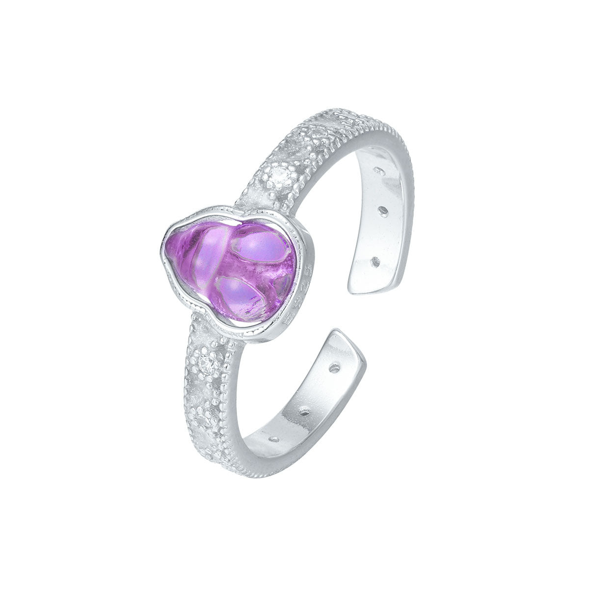 Damen Ring mit elegantem Amethyst-Anhänger Shop Nory