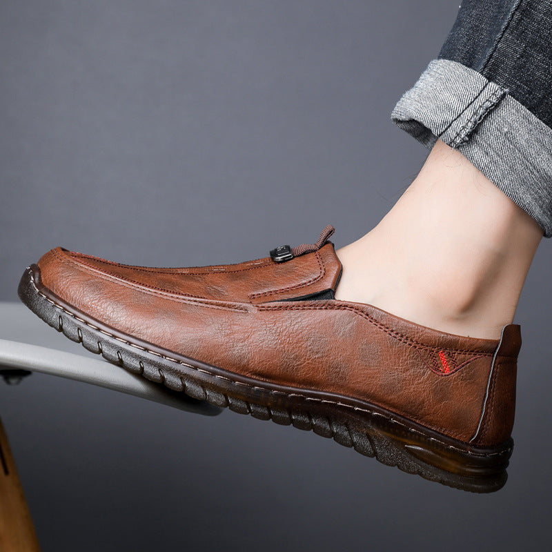 Damen elegante und bequeme Slipper aus Leder