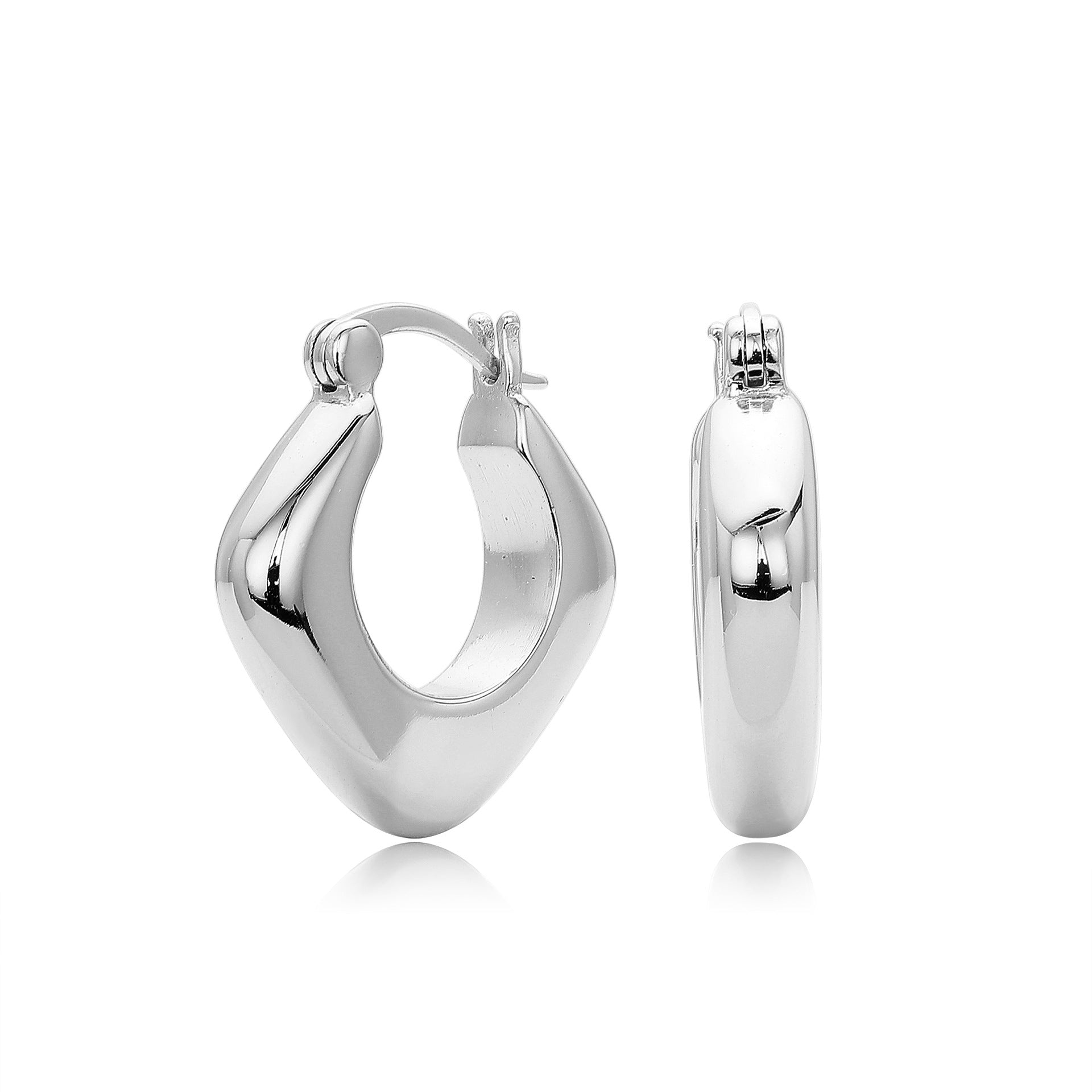 Damen Creolen aus hochwertigem 925 Sterlingsilber mit elegantem goldfarbigen Finish Shop Nory