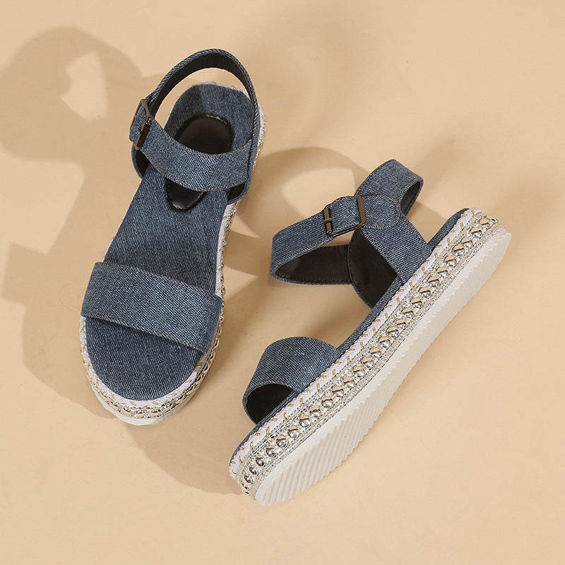 Damen Bequeme Espadrilles Sandalen mit verstellbaren Riemen und gepolstertem Fußbett Shopnory