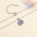 Damen Halskette mit funkelndem Zirkonia-Anhänger und filigraner Kette Shop Nory