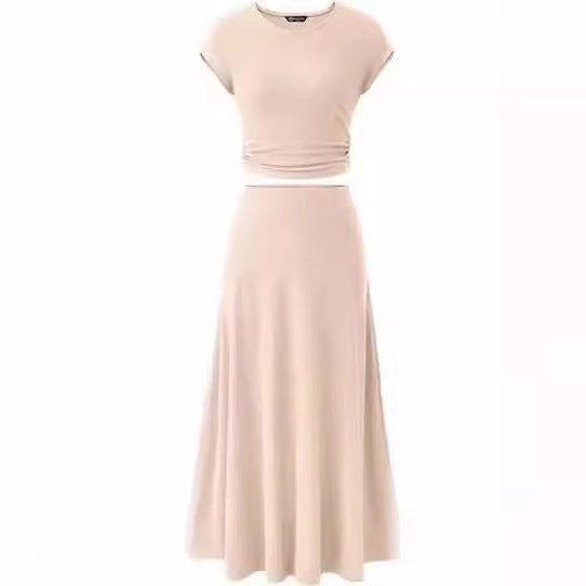 Damen Maxikleid mit Raffinierten Raffungselementen und Elegantem Schnitt