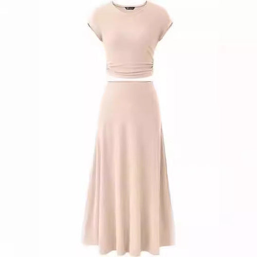 Damen Maxikleid mit Raffinierten Raffungselementen und Elegantem Schnitt