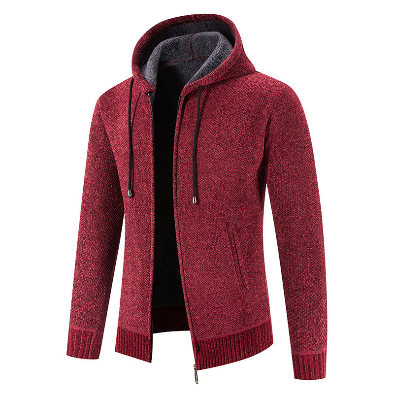 Herren Kapuzenjacke mit weichem Innenfutter und innovativem Design
