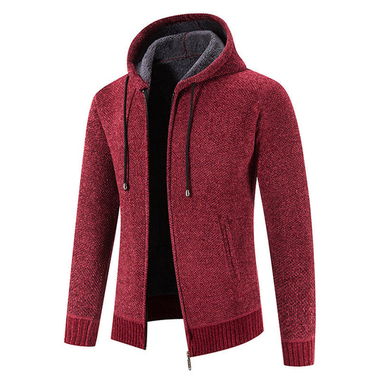 Herren Kapuzenjacke mit weichem Innenfutter und innovativem Design