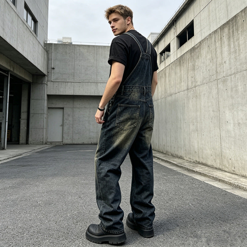 Herren Lässige Jeanslatzhose Shop Nory