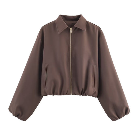 Damen cropped Übergangsjacke