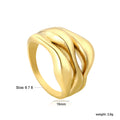Damen Ring mit modernem, geschwungenem Design Shop Nory