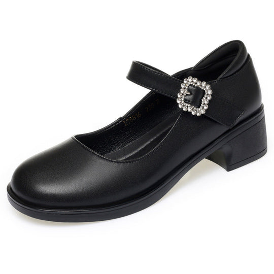 Damen Mary Jane Pumps mit dekorativem Riemchen und komfortablem Blockabsatz