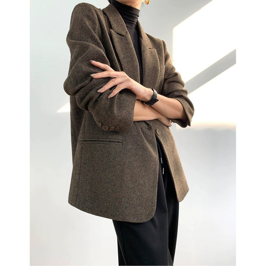 Damen Eleganter Wollblazer Shop Nory