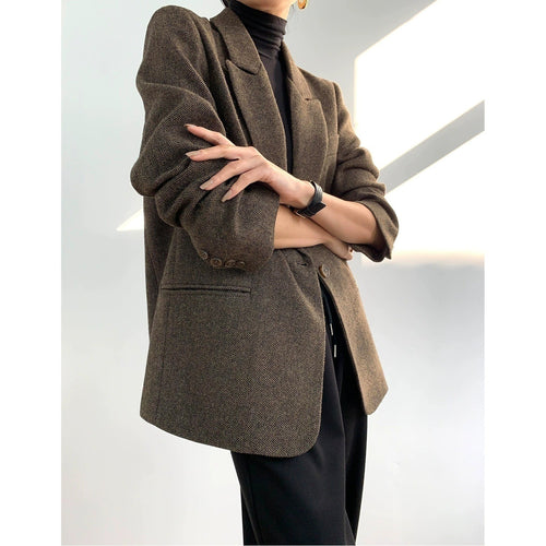 Damen Eleganter Wollblazer Shop Nory