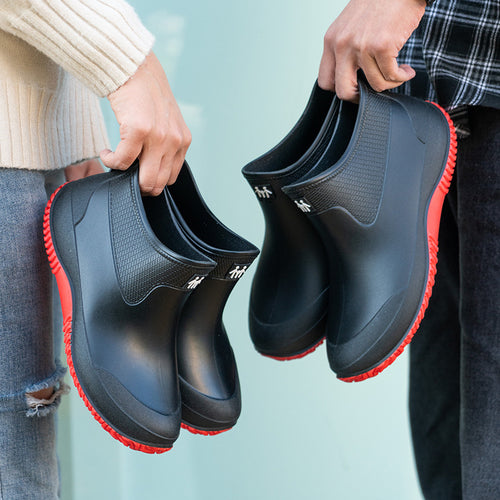 Herren Kurzschaftige wasserdichte Gummistiefelette mit griffiger Profilsohle Shop Nory