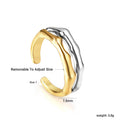 Damen verstellbarer Ring mit elegantem geschwungenem Design Shop Nory