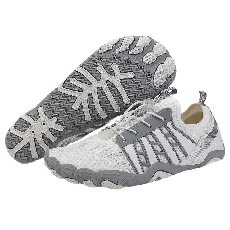 Damen Freizeit-Sneaker mit atmungsaktiver Netz-Oberfläche und flexiblem Sohlenprofil