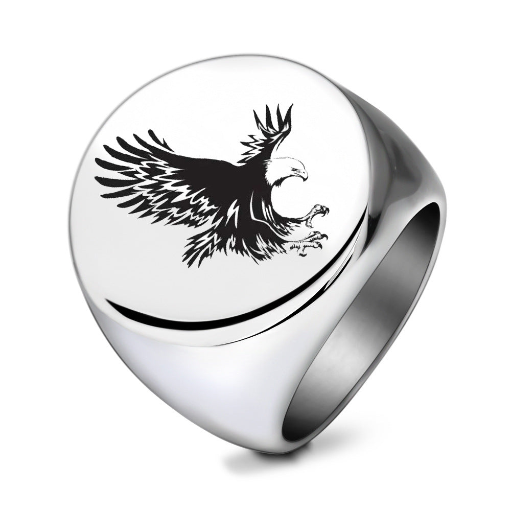 Herren Ring mit kunstvollem Adler-Motiv Shop Nory