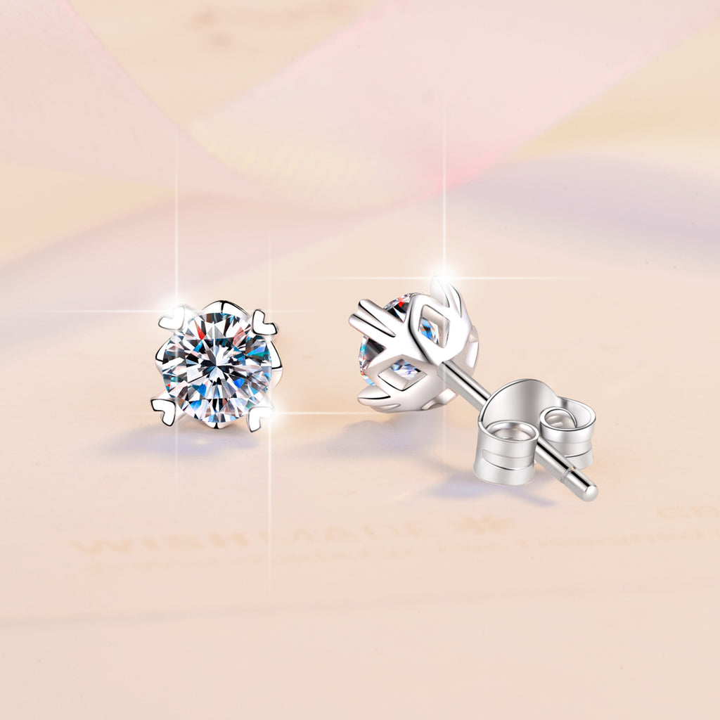 Damen Ohrstecker mit exquisiten bunten Kristallen Shop Nory