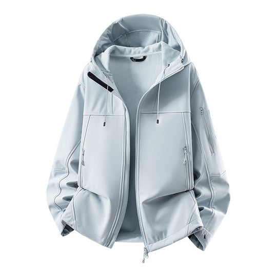 Herren Softshell-Jacke mit Fleecefutter, wasserabweisend und kapuzenverstärkung Shop Nory