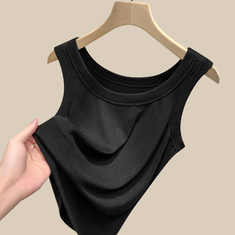 Damen ärmelloses Basic-Top aus hochwertigem Material