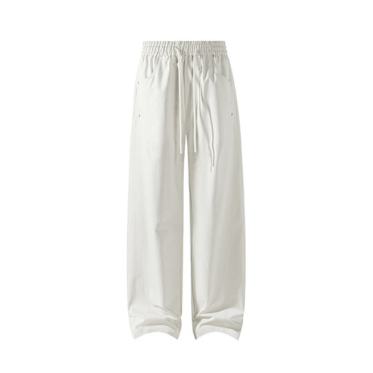 Damen Weit geschnittene Loungehose mit Kordelzug, hoher Taille und tiefen Eingrifftaschen Shop Nory