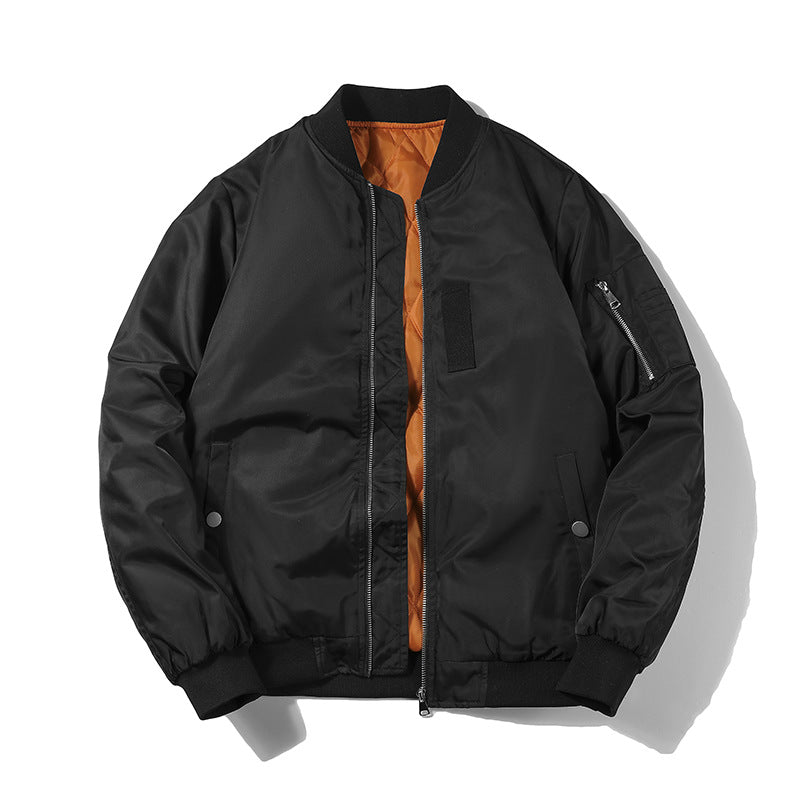 Herren Bomberjacke im Pilotenblouson‑Stil aus Nylon mit wattierter Innenfütterung und Ärmeltasche Shop Nory