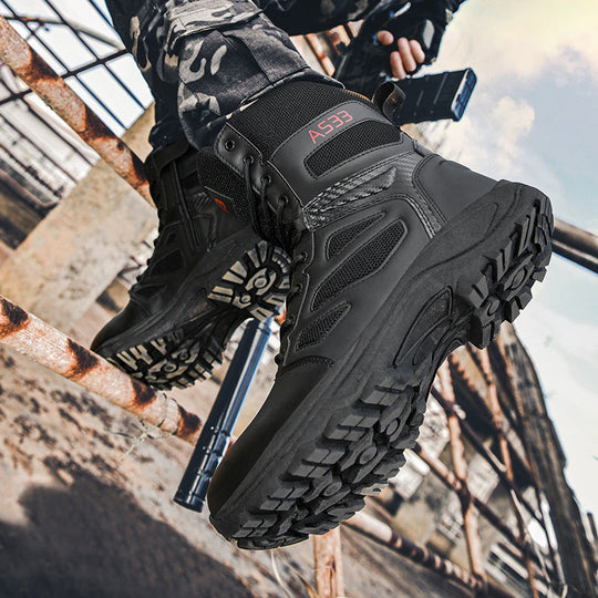 Damen Hochwertige Tactical-Stiefel mit rutschfester Profilsohle und atmungsaktiver Mesh-Verstärkung Shopnory
