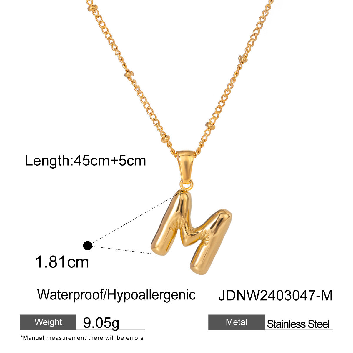 Damen Halskette mit persönlichem Z-Anhänger aus hochwertigem Edelstahl Shop Nory