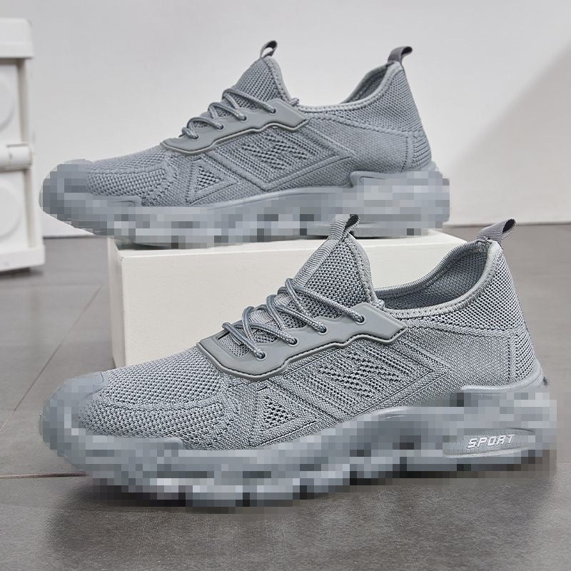 Herren Leichter Strick-Running-Style Sneaker mit gepolsterter Plateau-Sportsohle Shop Nory