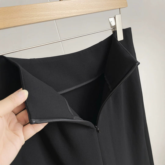 Damen Eleganter Maxirock aus hochwertigem fließendem Material Shop Nory