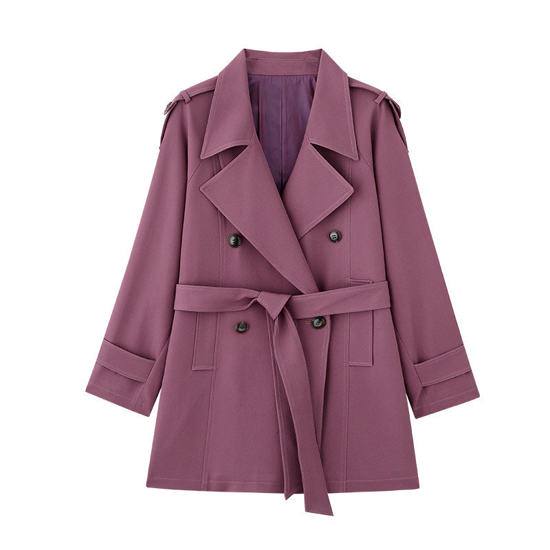 Damen Eleganter Trenchcoat mit Taillengürtel Shop Nory