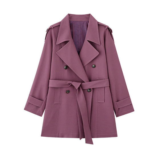 Damen Eleganter Trenchcoat mit Taillengürtel Shop Nory
