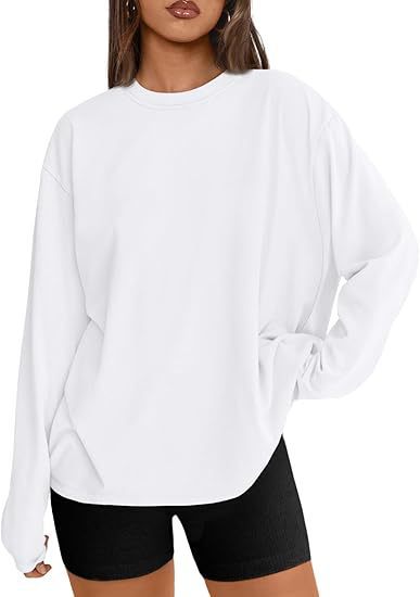 Damen Oversize-Sweatshirt mit Rundhalsausschnitt und verlängertem Saum Shop Nory