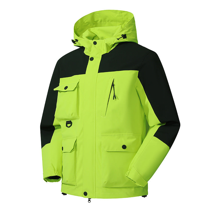 Herren Technische Utility-Fieldjacke mit Kapuze, Mehrfachtaschen und windabweisender Shell Shop Nory