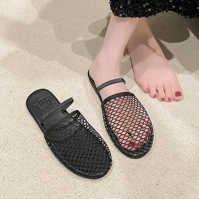 Damen komfortable und elegante offene Pantoletten