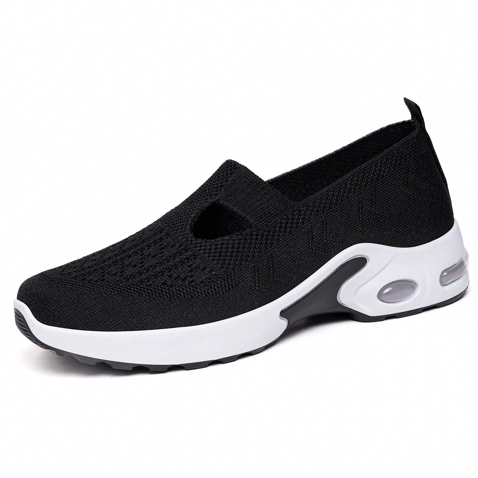 Damen Atmungsaktive Slip-On Freizeit-Schuhe mit dämpfender Sohle