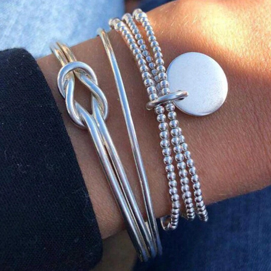 Damen Armreif-Set mit eleganten und modernen Ketten-Designs Shop Nory