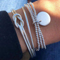 Damen Armreif-Set mit eleganten und modernen Ketten-Designs Shop Nory
