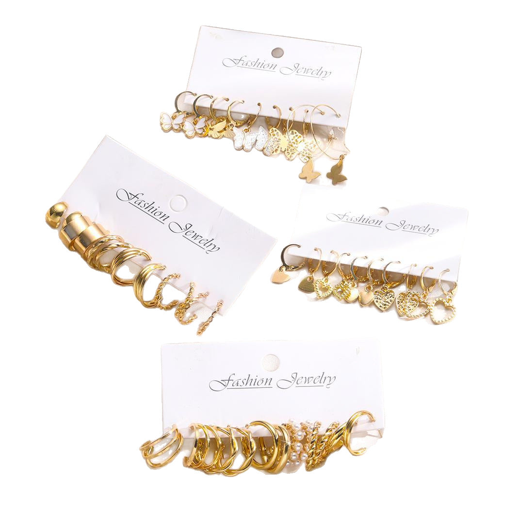 Damen Ohrringe Set mit vielseitigen Designs und eleganten Oberflächen Shop Nory