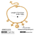 Damen modisches Armband mit funkelnden Sternen aus Edelstahl Shop Nory