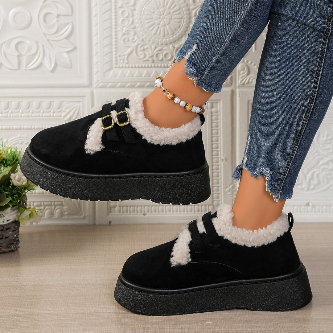 Damen Gefütterte Schnür‑Sneaker mit Kunstfellfutter und Plateau‑Sohle Shop Nory