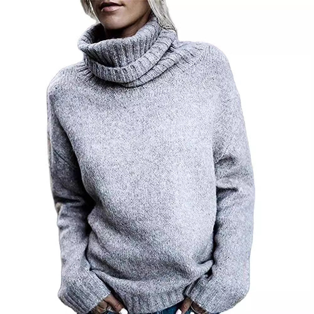 Damen Oversize-Kuschel-Rollkragenpullover aus Feinstrick Shop Nory