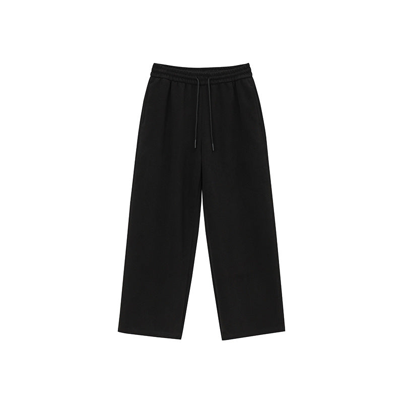 Unisex Relaxed-Fit Loungehose mit hohem Elastikbund, Kordelzug und geradem Bein Shop Nory