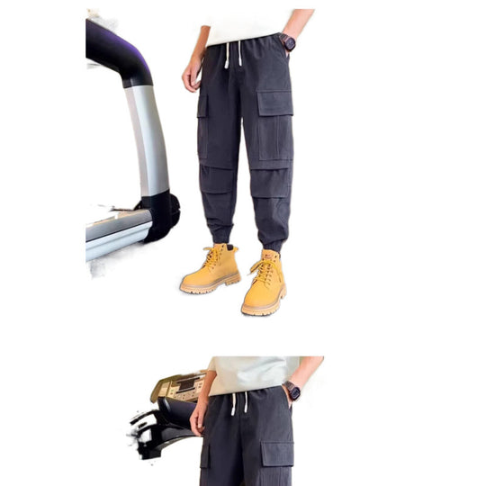 Herren Cargo-Jogginghose aus Cordoptik mit Mehrfach‑Taschen und elastischem Saum Shop Nory