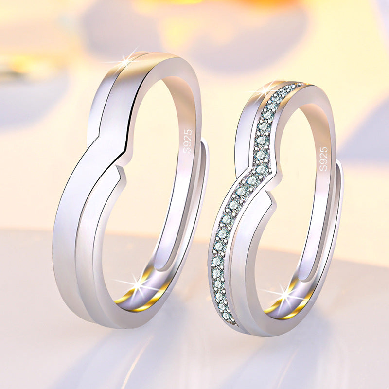 Damen minimalistischer Ring mit elegantem Wellen-Design Shop Nory